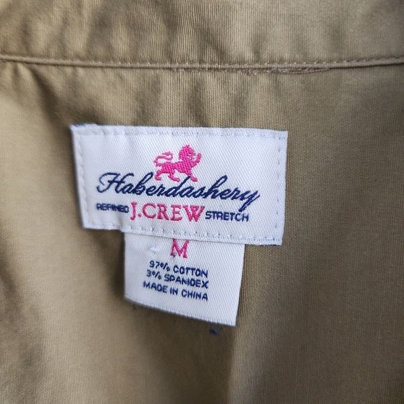 J. Crew Habadashery Classic button-up Ladies Shirt Olive Green Medium - Picture 3 of 7
